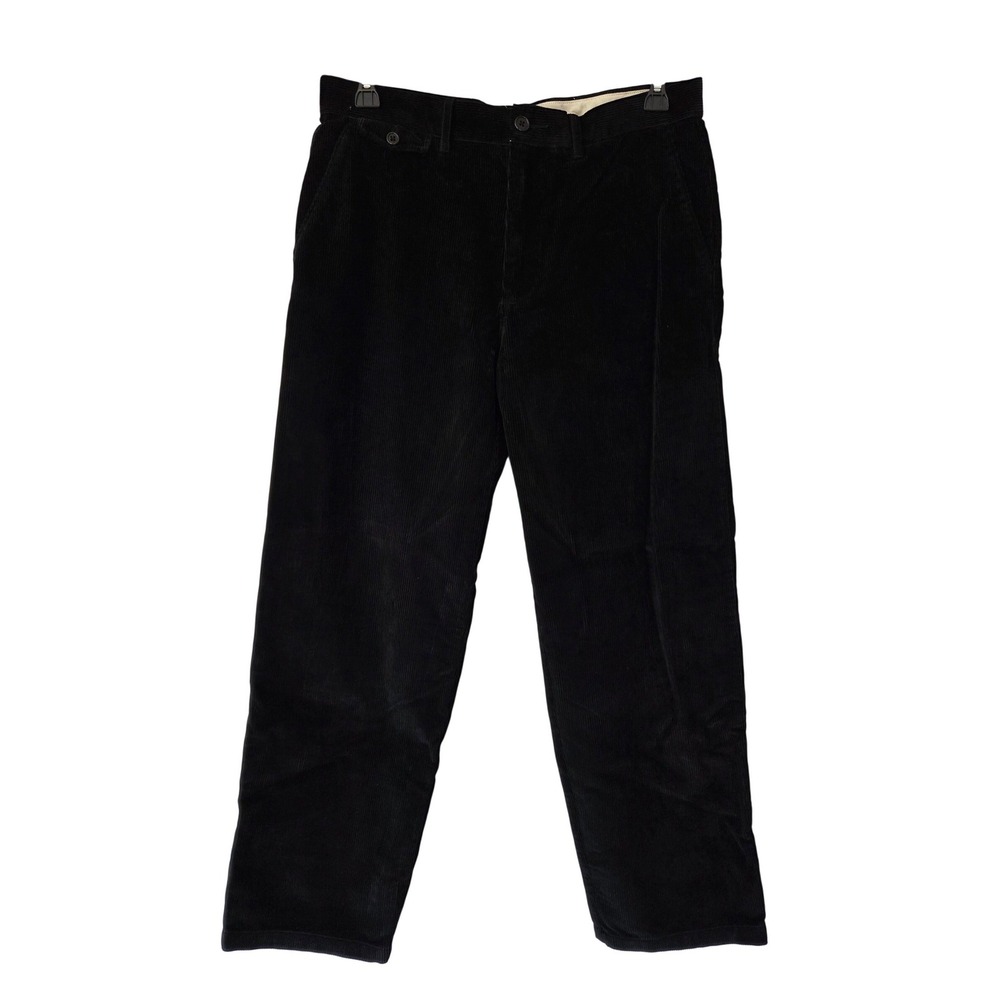 J.Crew 10-Wale Corduroy‎ Trouser Straight Leg Men 33x30 Black NWT $138 CM622